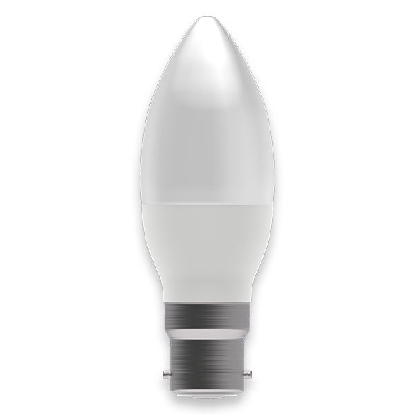 Bell 60512 2.1W LED Dimmable Candle Opal - BC, 2700K 250lm