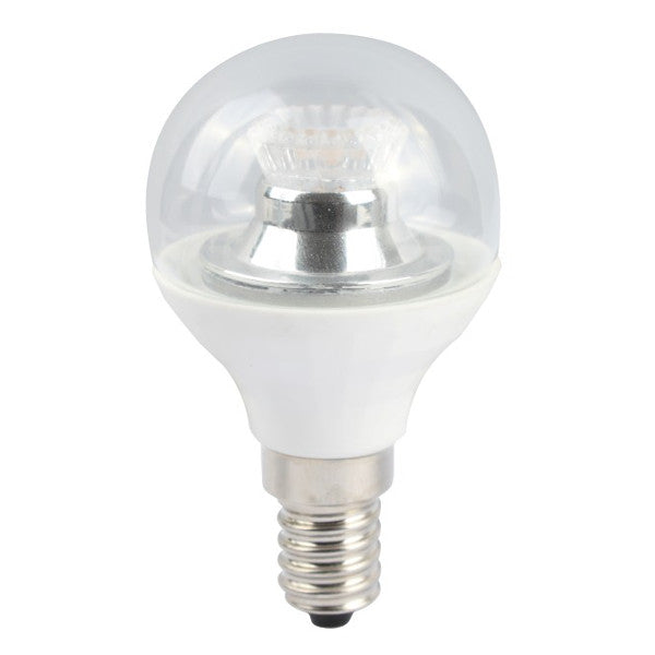 Bell 60584 2.1W LED 45mm Dimmable Round Ball Clear - SES, 4000K 250lm