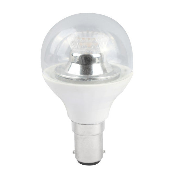 Bell 60583 2.1W LED 45mm Dimmable Round Ball Clear - SBC, 4000K 250lm