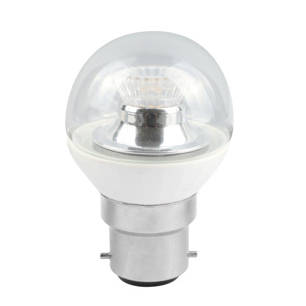 Bell 60578 2.1W LED 45mm Dimmable Round Ball Clear - BC, 2700K 250lm