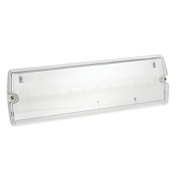Bell 09091 3.3W Spectrum LED Emergency Bulkhead IP65 Maintained Includes set of 4 New Legends, Self Test  190lm