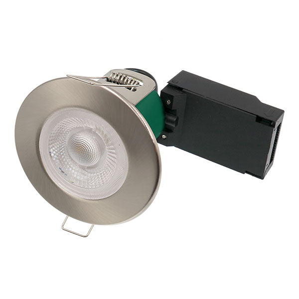Bell 10678 5W Firestay Slim Integrated Fixed LED Downlight - Satin, 4000K 550lm