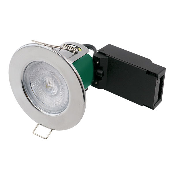 Bell 10680 5W Firestay Slim Integrated Fixed LED Downlight - Chrome, 4000K 492lm