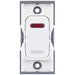 Selectric GRID360 White 20A DP Switch Module Marked ‘boiler’ with Neon and White Insert