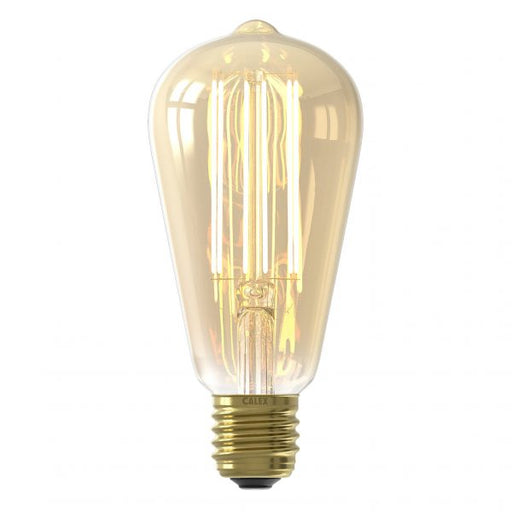 Calex 1101001800 LED Long Filament Lamp | Bulb | 3.5W | E27 | ST64 | Gold | Dimmable Calex - Easy Control Gear