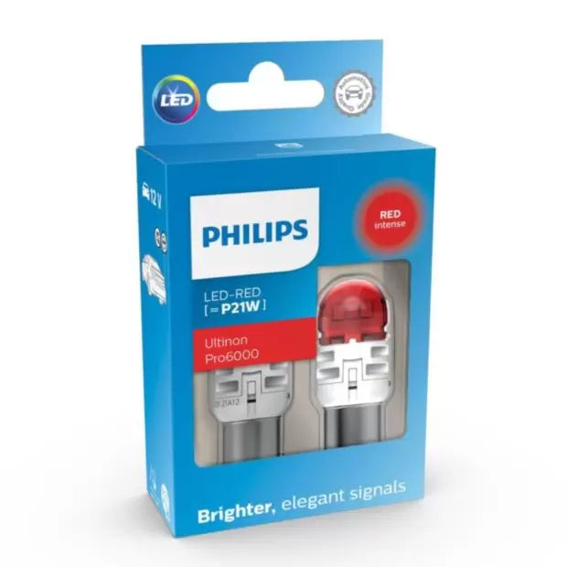 Philips 11498RU60X2 12V BA15S Ultin Pro6000 2 Brake Light Bulbs