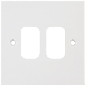Selectric Square GRID360 2 Gang Faceplate