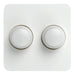 Bailey 140346 - Tradim 03801 Cover+buttons (duo) Berker M2 White Bailey Bailey - The Lamp Company