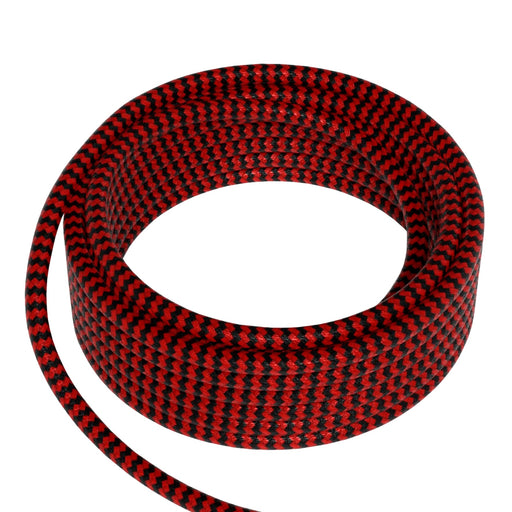 Bailey 142942 - Textile Cable 2x0.75mm2 3m Black/Red Bailey Bailey - The Lamp Company