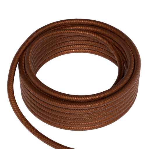 Bailey 142987 - Textile Cable 2x0.75mm2 3m Metallic Brown Bailey Bailey - The Lamp Company