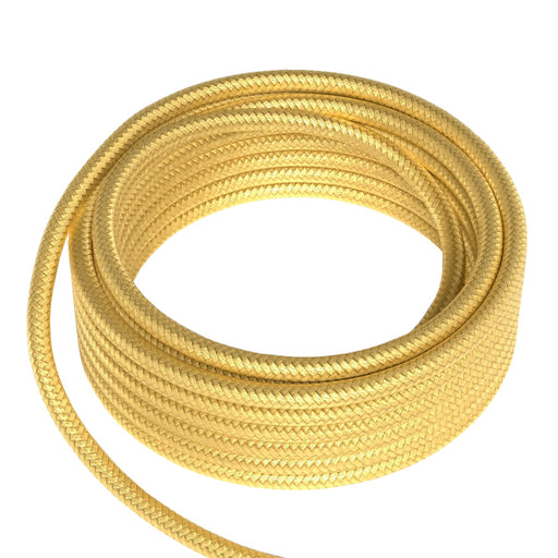 Bailey 142990 - Textile Cable 2x0.75mm 1.5m Metallic Gold Bailey Bailey - The Lamp Company