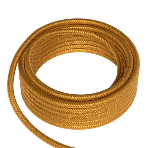 Bailey 142993 - Textile Cable 2x0.75mm2 3m Gold Bailey Bailey - The Lamp Company