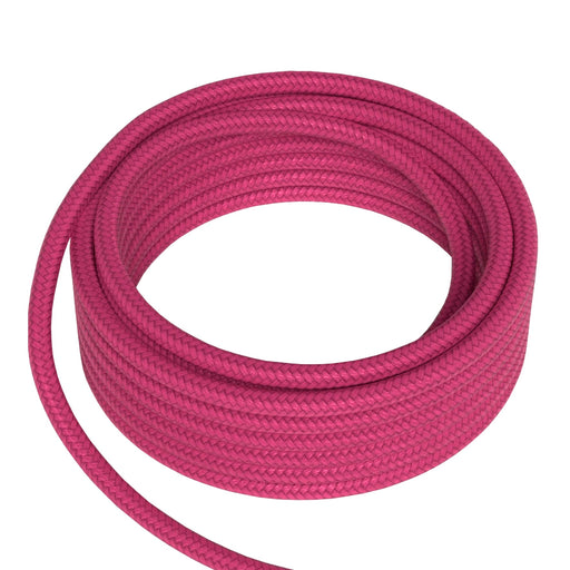 Bailey 142995 - Textile Cable 2x0.75mm 1.5m Pink Bailey Bailey - The Lamp Company