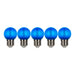 Bailey - 143029 - EcoPack 5pcs LED Party FIL G45 E27 0.6W Blue PC Light Bulbs Bailey - The Lamp Company