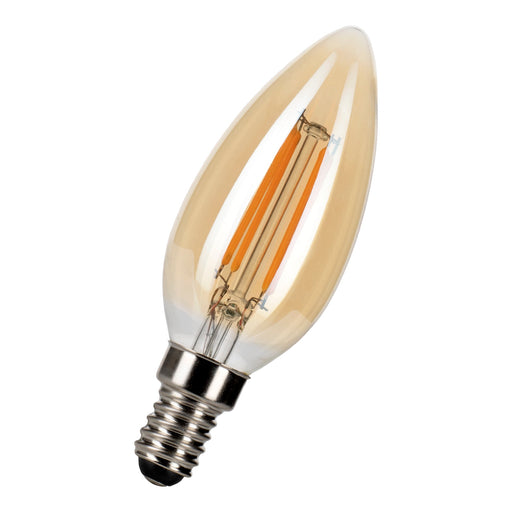 Bailey - 143054 - LED FIL C35 E14 DIM 4W (29W) 300lm 822 Gold Light Bulbs Bailey - The Lamp Company