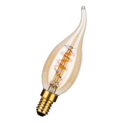 Bailey - 144334 - SPIRALED Basic C35 Cosy E14 DIM 3W (18W) 165lm 820 Gold Light Bulbs Bailey - The Lamp Company