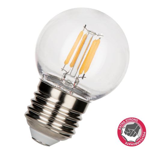 Bailey - 144947 - LED FIL Safe G45 E27 3.2W (30W) 320lm 827 PC Clear Light Bulbs Bailey - The Lamp Company