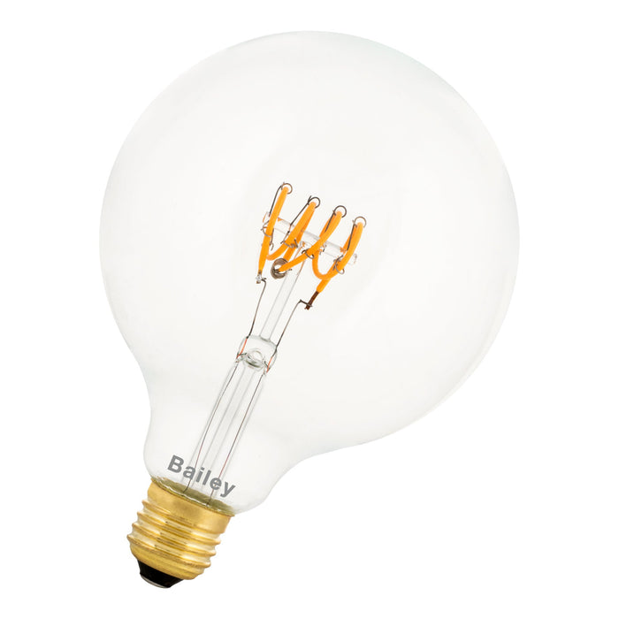 Bailey - 145016 - SPIRALED Leslie G125 E27 DIM 3.2W 190lm 922 Clear Light Bulbs Bailey - The Lamp Company