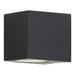 Bailey - 145110 - Wall Lamp Outdoor 1x GU10 Anthracite Square IP44 Light Bulbs Bailey - The Lamp Company