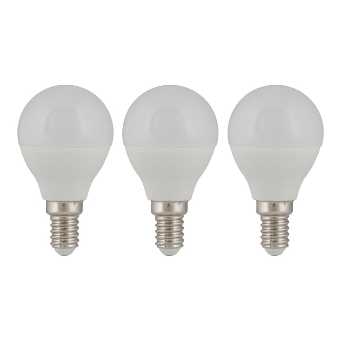 Bailey - 145219 - EcoPack 3pcs LED G45 E14 5.5W (40W) 470lm 827 Opal Light Bulbs Bailey - The Lamp Company