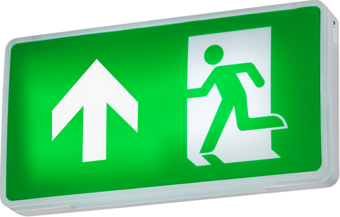 Knightsbridge EMRNSTL 230V 4W LED Emergency Exit Sign - Self-test