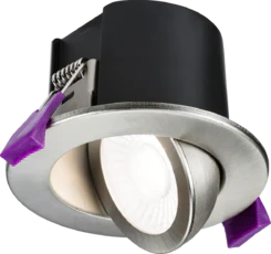 Knightsbridge SpektroLED Evo Tilt - Fire Rated IP65 Downlight with 2x Wattage & 4x CCT