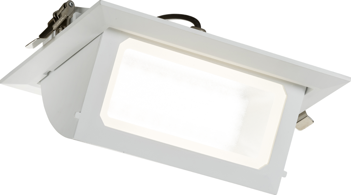 Knightsbridge SA3040RW SARA 230V IP20 LED Recessed Tri-Wattage and CCT Wallwasher - 30/ 35/ 40W