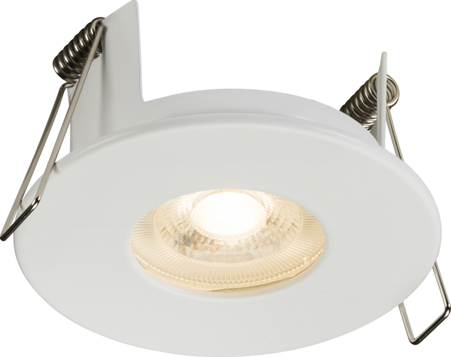 Knightsbridge FRNIPMW FireNova IP65 Fixed GU10 Fire-rated Open-back Downlight - Matt White