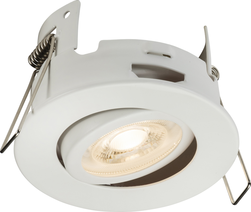 Knightsbridge FRNTMW FireNova IP20 Tilt GU10 Fire-rated Open-back Downlight - Matt White