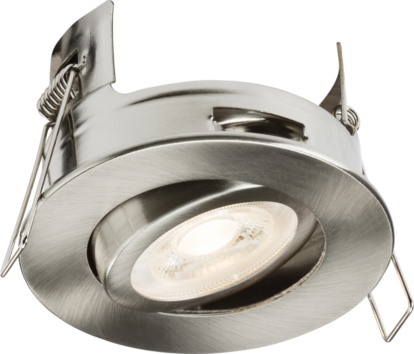 Knightsbridge FRNTBC FireNova IP20 Tilt GU10 Fire-rated Open-back Downlight - Brushed Chrome