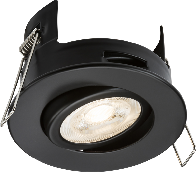 Knightsbridge FRNTMB FireNova IP20 Tilt GU10 Fire-rated Open-back Downlight - Matt Black