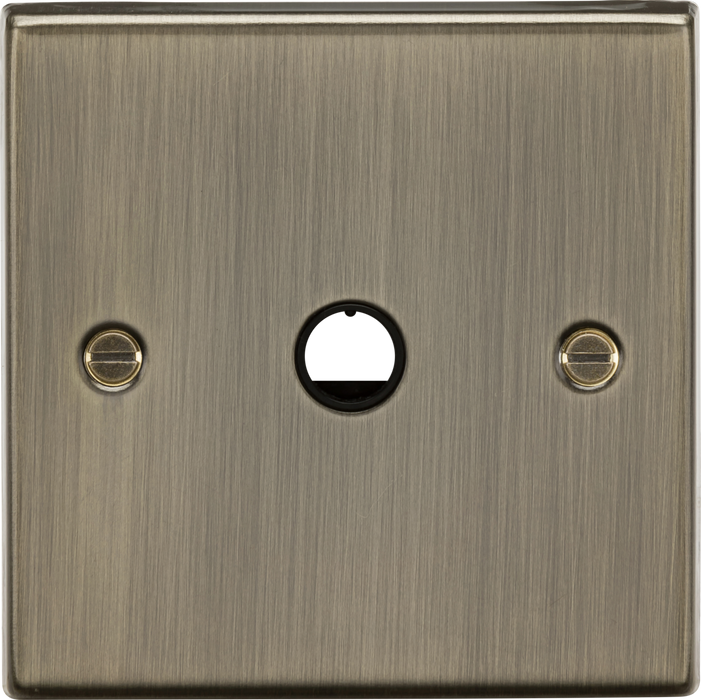 Knightsbridge CS8342AB 20A Flex Outlet Plate - Antique Brass