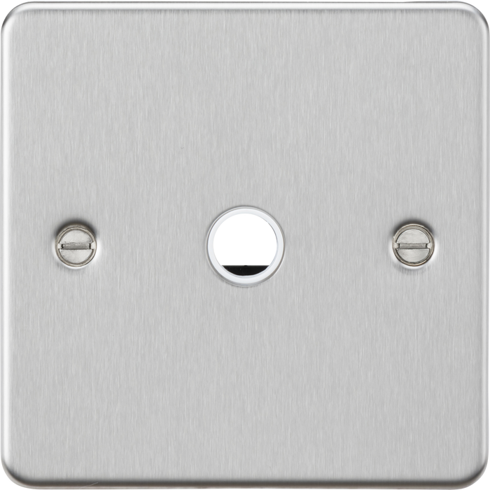 Knightsbridge FP8342BC 20A Flex Outlet Plate - Brushed Chrome