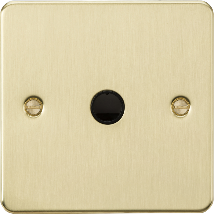 Knightsbridge FP8342BB 20A Flex Outlet Plate - Brushed Brass