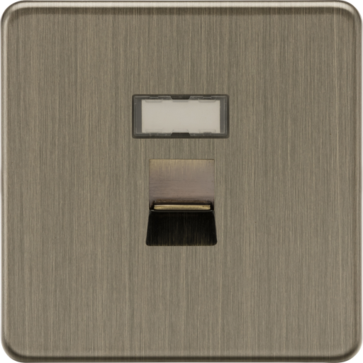 Knightsbridge SFRJ45AB RJ45 network outlet - Antique Brass