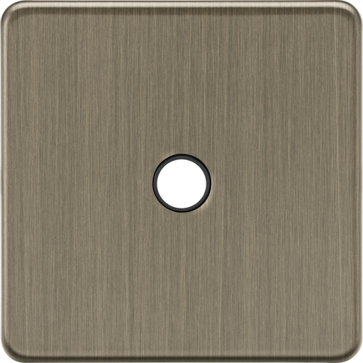 Knightsbridge SF8342AB 20A Flex Outlet Plate - Antique Brass