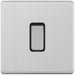 Selectric 5M-Plus Satin Chrome 1 Gang 10A Intermediate Switch with Black Insert