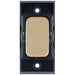 Selectric GRID360 Satin Brass 10A Retractive Switch Module with Black Insert