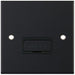Selectric 5M Matt Black 13A Fused Connection Unit with Black Insert