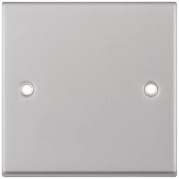 Selectric 7M-Pro Satin Chrome 1 Gang Blank Plate