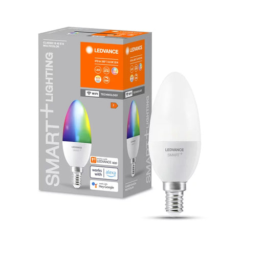 SMART WIFI B40 4,9W 230V RGBW FR E14 SINGLE PACK smart bulbs LEDVANCE/OSRAM - Easy Control Gear