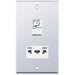 Selectric 7M-Pro Polished Chrome 115/230V Dual Voltage Shaver Socket with White Insert