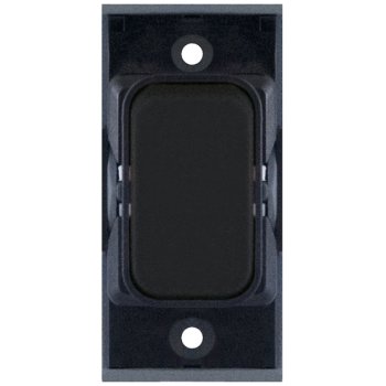 Selectric GRID360 Matt Black 20A DP Switch Module with Black Insert