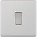 Selectric 5M-Plus Satin Chrome 1 Gang 20A DP Switch with White Insert