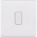 Selectric 5M-Plus Matt White 1 Gang 10A Intermediate Switch with White Insert