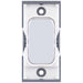 Selectric GRID360 Polished Chrome 10A 2 Way Switch Module with White Insert