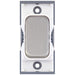 Selectric GRID360 Satin Chrome 10A Retractive Switch Module with White Insert