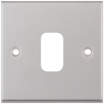 Selectric 7M-Pro GRID360 Satin Chrome 1 Gang Faceplate