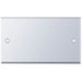 Selectric 7M-Pro Polished Chrome 2 Gang Blank Plate