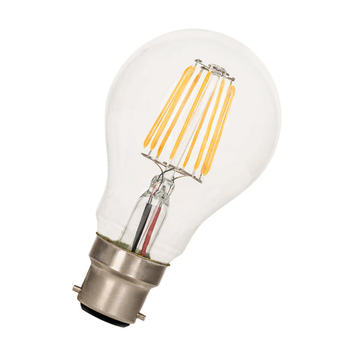 Bailey - 80100036890 - LED FIL A60 B22d 8W 1000lm (75W) 827 Clear Light Bulbs Bailey - The Lamp Company